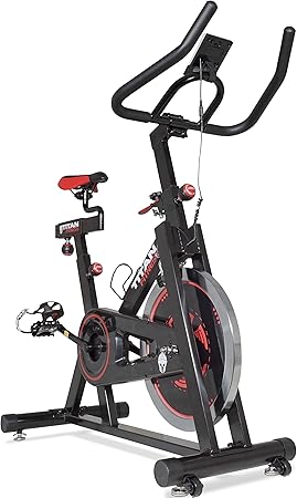 Buy Titan Fitness Pro Indoor Exercise Bike With Flywheel And Lcd For Cycle Cardio Fitness Online At Low Prices In India Amazon In