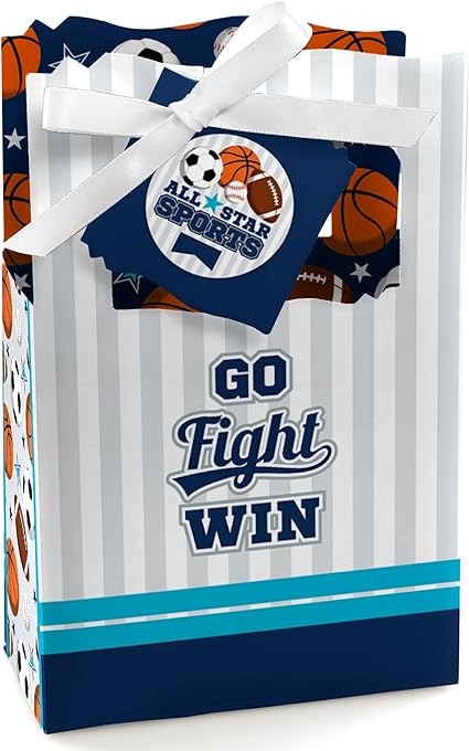 sports theme baby shower favors