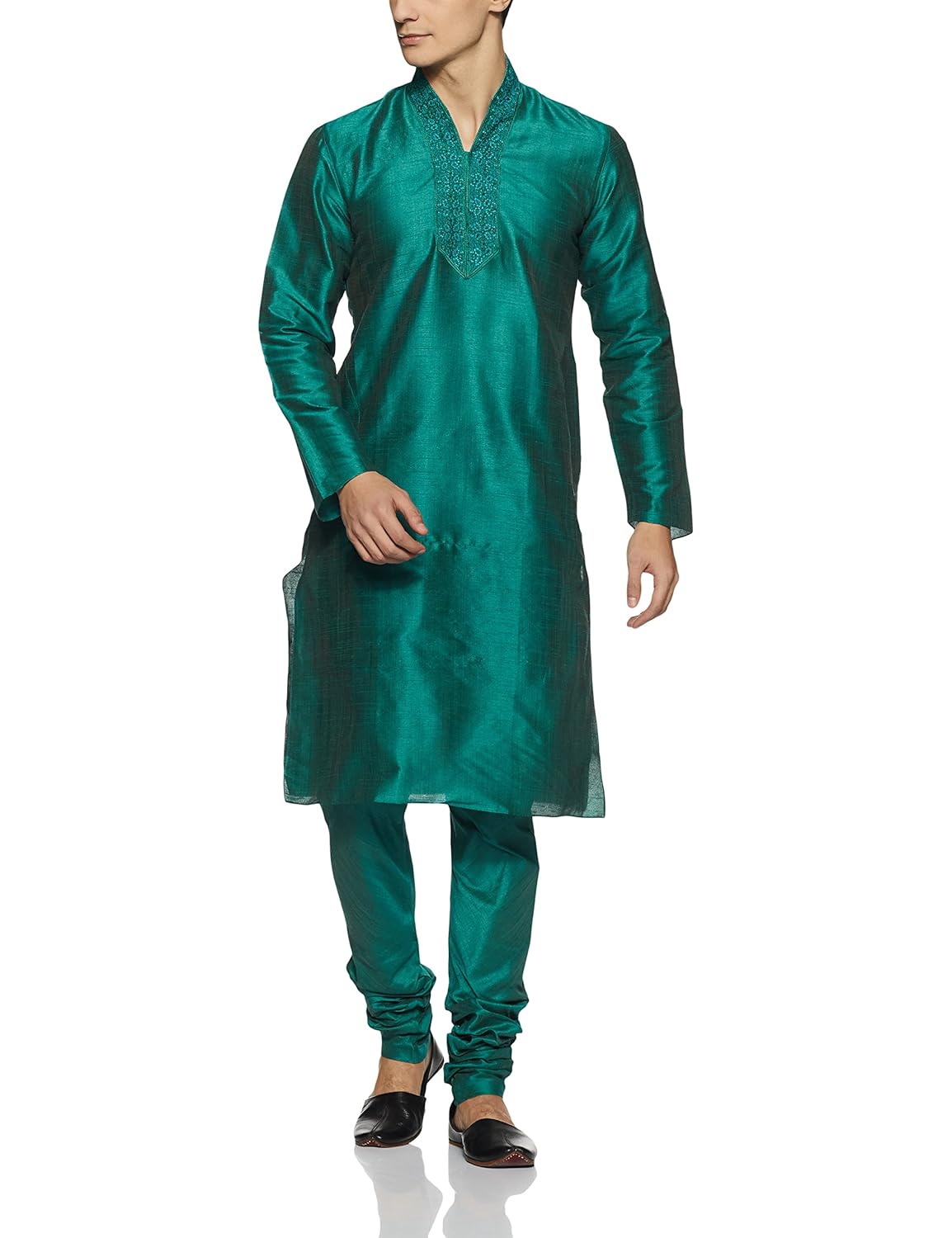 manu men's silk kurta pyjama
