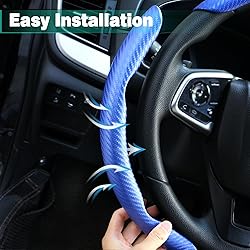3 Pc Car Carbon Fiber Anti-Skid Steering Wheel