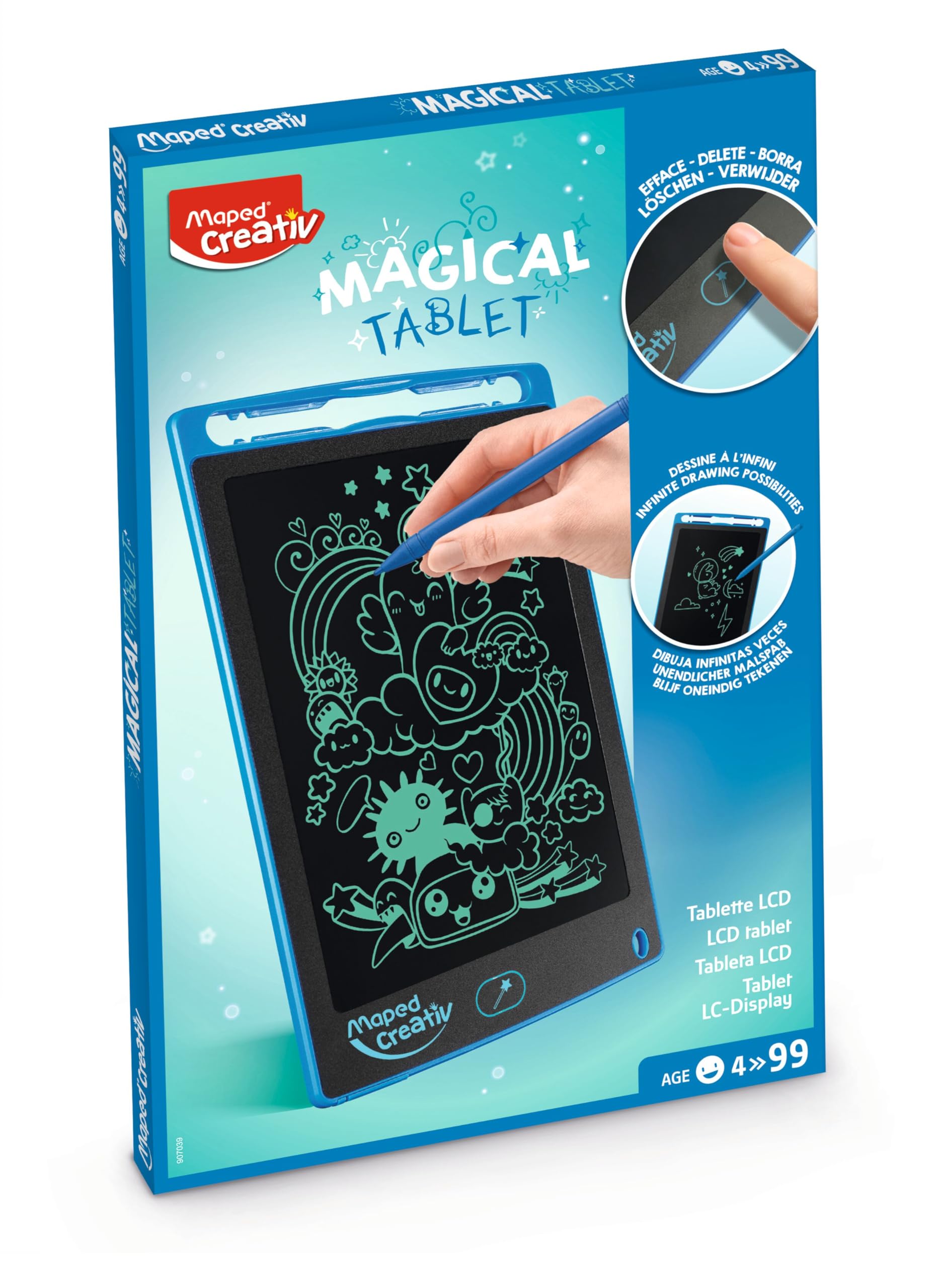 Maped LCD Magic Tablet, Black, One Size, 907039