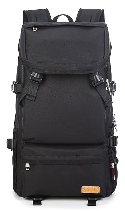 MUFUBU Presents Travel Backpack for Men for Hiking and Travelling with Water Resistant Property by Kaka - Black