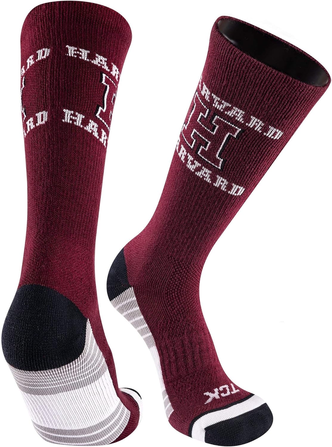 TCK Harvard University Socks Crimson Red Team Screamer Crazy Crew Socks