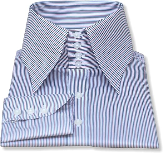 High collar shirt Mens Multi checks 