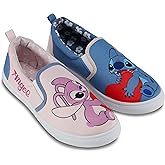 Disney Ladies Lilo and Stitch Shoes - Ladies Classic Lilo and Stitch Slip On Sneakers Lilo and Stitch Canvas Slip On Sneakers