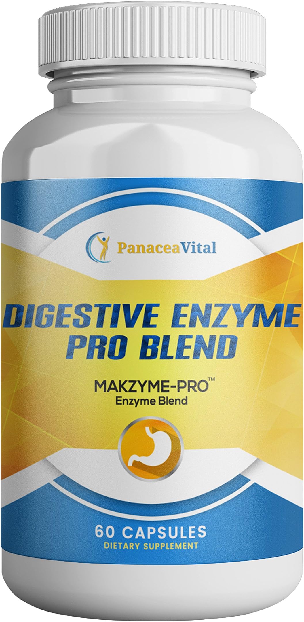 Digestive Enzyme Supplements, Panacea Vital Premium Digestive Enzymes Dietary Supplement for Healthy Gut and Optimal Digestion, Non-GMO Digestive Enzymes for Women and Men, 60 Vegetable Capsules