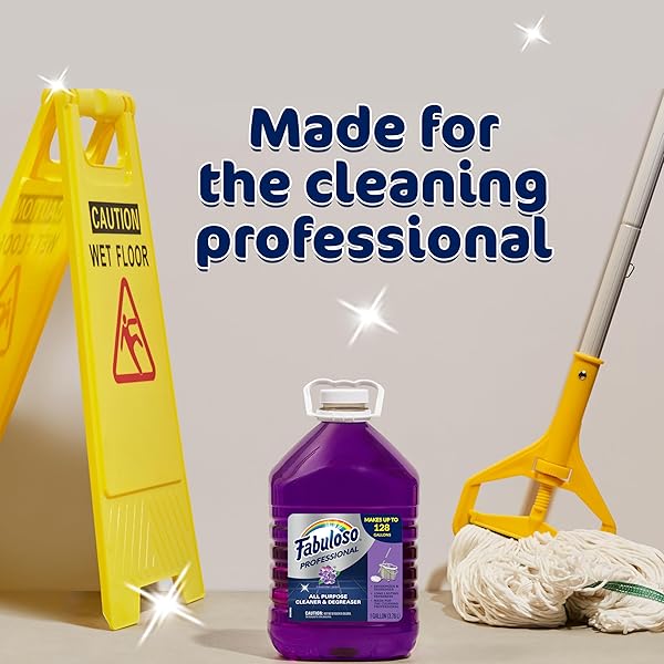 FABULOSO PROFESSIONAL ALL PURPOSE CLEANER & DEGREASER – LAVENDER, 1 GALLON (PACK OF 1)