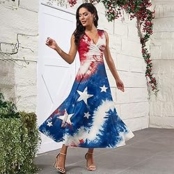 CHRATLHI 4th of July Dress for Women Summer
