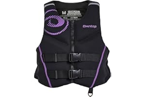 Owntop Neoprene Swim Vest Adult Kayak Vest for Men Women Swimming Jacket with Reflective Strips Water Sport Jackets for Canoe