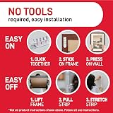 Command Picture Hanging Strips Large 14 Pairs 28 Strips Damage Free view 7
