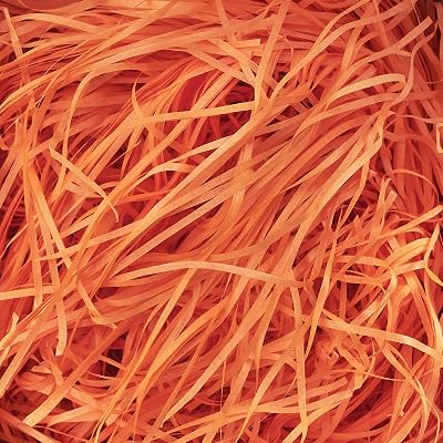 JeeMooTown 500g Orange Shredded Tissue Paper Eco Friendly Gift Fillers