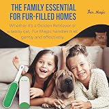 Fur Magic Pet Hair Remover Lint Brush Self-Cleaning Base Green view 5