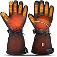 LUWATT Heated Gloves 8H Working Hours Rechargeable Lithium Battery 3 Temperature Settings Electric Heat Resistant Gloves for Men Women for Sports Outdoor Climbing Hiking Skiing Winter Handwarmer