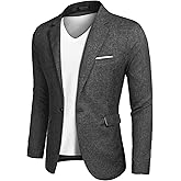 COOFANDY Men's Blazer Casual Sport Coats Slim Fit One Button Suit Jacket Lightweight Sports Jacket