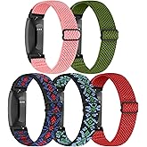 enkic Elastic Watch Band Compatible with Fitbit Inspire /3/2/HR/Ace 2/3, Soft Nylon Sport Wristband Replacement Straps For Women & Men