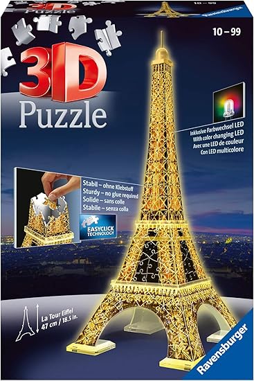 rompecabezas 3d torre eiffel