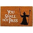 getDigital Doormat You shall not pass - Carpet Entrance Rug Front Door Welcome Mat - Made from coco coir fibers - Orange-Brown, 23.62 x 15.75 inch