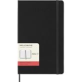 Moleskine 2026-27 18-Month Daily Planner, Large, Black, Hardcover | July 2026-December 2027 Large (5" x 8.25") 608-page daily planner with one page per day, stickers, and expandable pocket.
