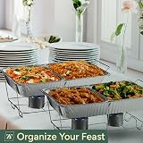 Zuvo Aluminium Foil Baking Trays 10 Pack 32x20x3.3cm Without Lids view 5