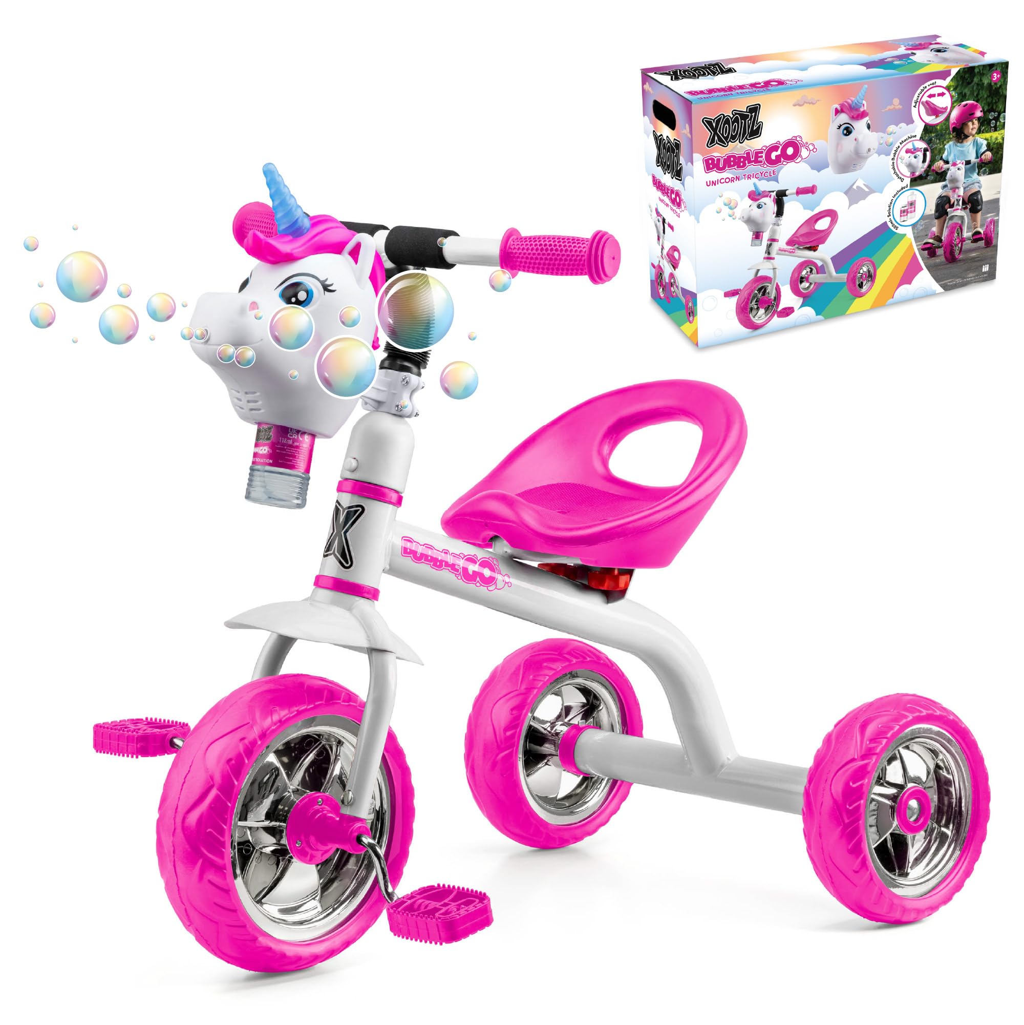 Xootz Bubble Go Unicorn Trike,...