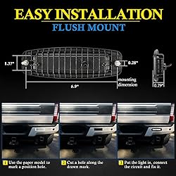 BUNKER INDUST 7" Flush Mount LED Light Pods, 2 Pcs