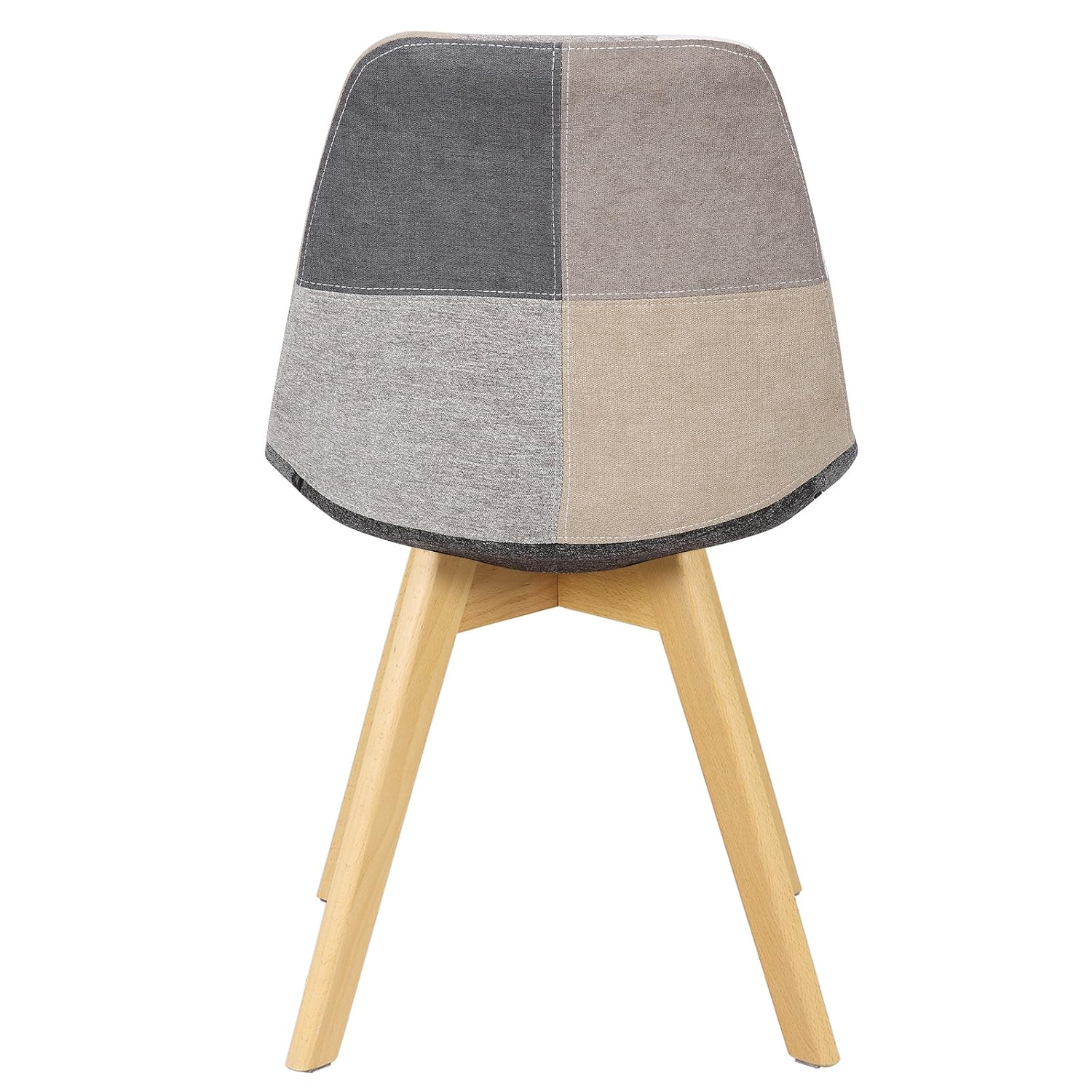 Furniture ca.48 x 42cm WOLTU BH29pw2 2 x Linen Kitchen Chairs