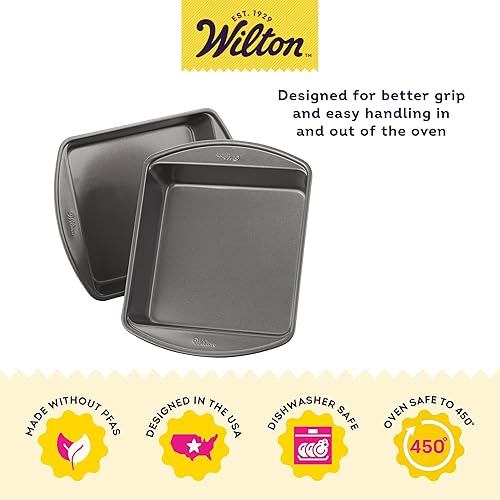 Wilton Perfect Results Premium Non-Stick Square Cake Pan, Inch
