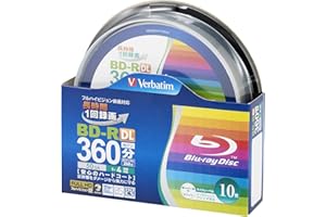 10 Verbatim Bluray Disc 50 GB BD-R DL Dual Layer Blu-ray Inkjet Printable