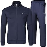 MoFiz Tracksuit Sweatsuits for Men Full Zipper Long Sleeve Jackets and Pants Two Piece Tracksuits for Athletic Casual