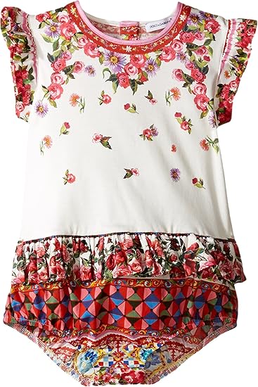 Amazon Co Jp Dolce Gabbana ドルチェ ガッバーナ キッズレディース用マンボフリルワンピース Infant 服 ファッション小物