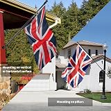 NQ Flag Pole Holder 1 Inch Aluminum Adjustable Mount Black view 6