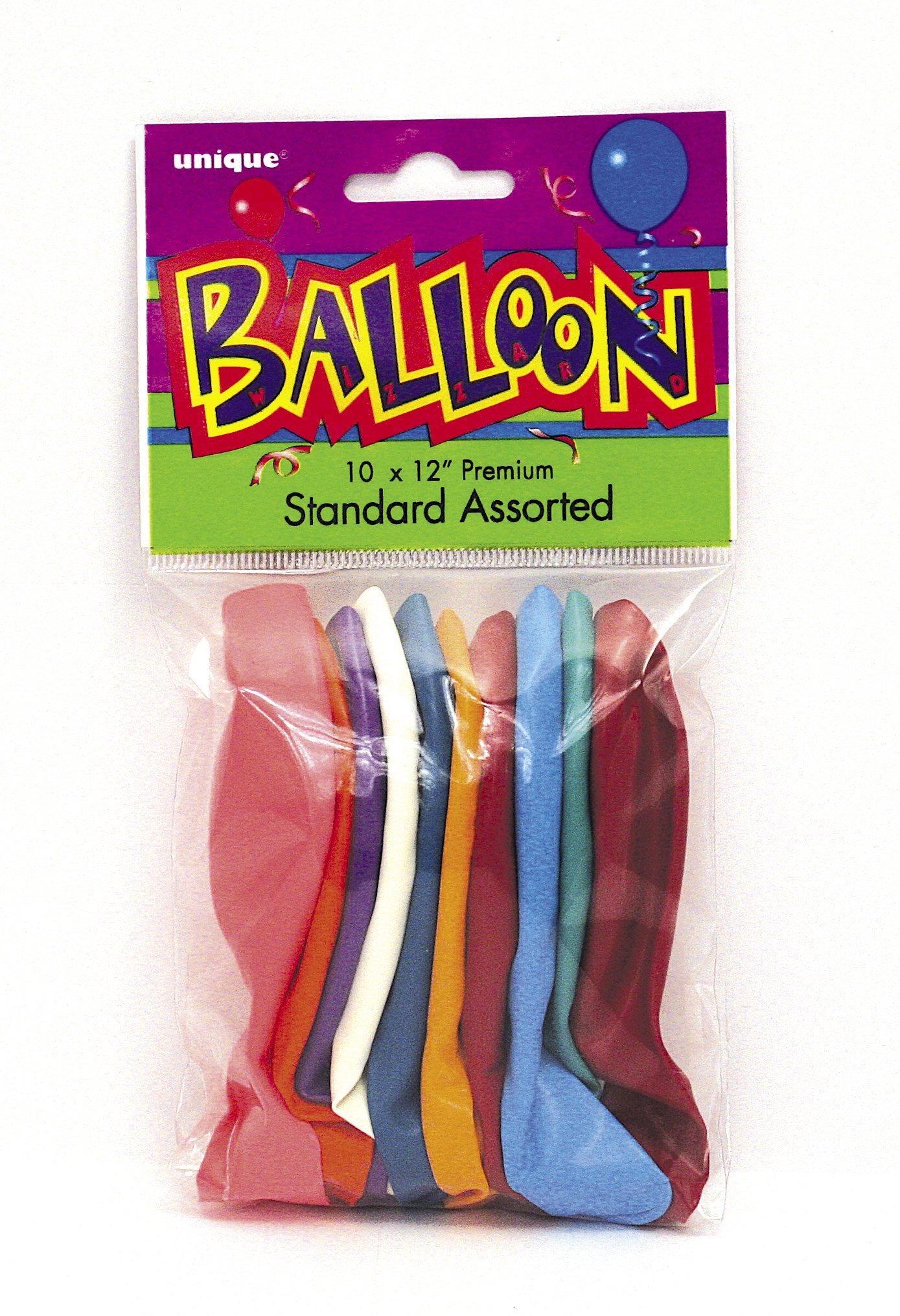 Assorted Color Premium Latex Balloons (30cm) Pack of 10 - Party Decorations for Celebrations and Events