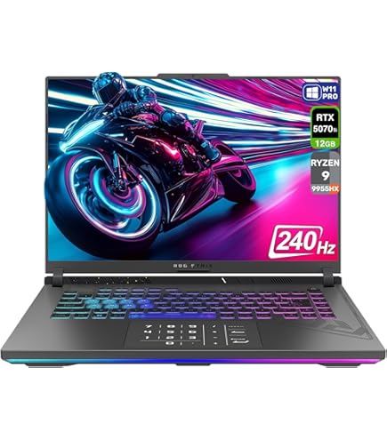 Amazon.com: ASUS ROG Strix G16 Gaming Laptop, AMD Ryzen 9-9955HX