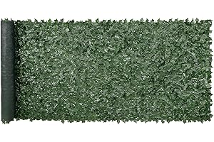 VEVOR Artificial Ivy Privacy Fence Screen, 59 x 158 in Faux Ivy Vine Leaf Hedges Fence, Greenery Privacy Fence with Mesh Cloth Backing, Green Wall Decoration for Outdoor Garden, Yard, Balcony