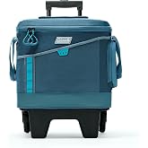 Coleman Sportflex Soft Cooler with Active Stretch Pockets, Holds 42 Cans | Expandable Active-Stretch Pockets, Telescoping Locking Handle, Top Hatch Access, Great for Sports &amp; Picnics