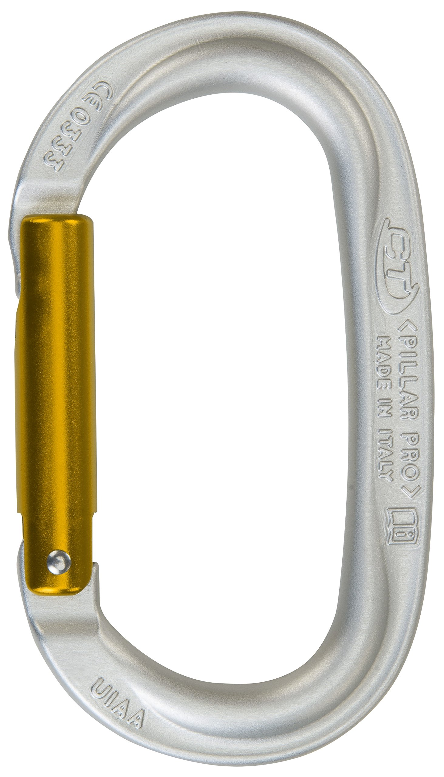 Climbing Technology Pillar Pro 2 C39500zsectstd Carabiner, Polished/Yellow, One Size