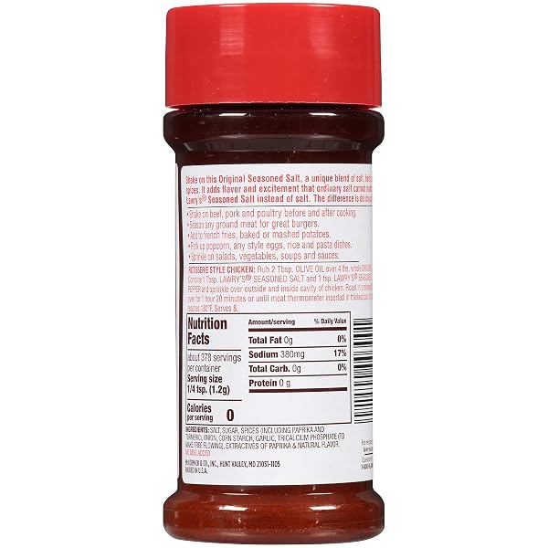 LAWRY’S CASERO SEASONING SALT 1 POUND (PACK OF 1)