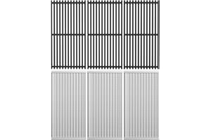OUTSPARK Cooking Grates and Emitter Plates Replacement Parts for Charbroil Commercial TRU-Infrared 4 Burner Grills 463242715 463242716 463276016 466242715 G533-0009-W1 G533-2200-W1 17" x 9 1/2" Grill Grid