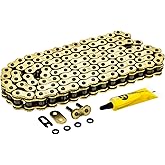 NICHE Gold 530 X-Ring Chain 112 Links with Connecting Master Link | Replaces OEMs Kawasaki 92057-0002, 92057-0005, Suzuki 27600-16G20-112, 27600-24F50-112, 27600-40F10-112