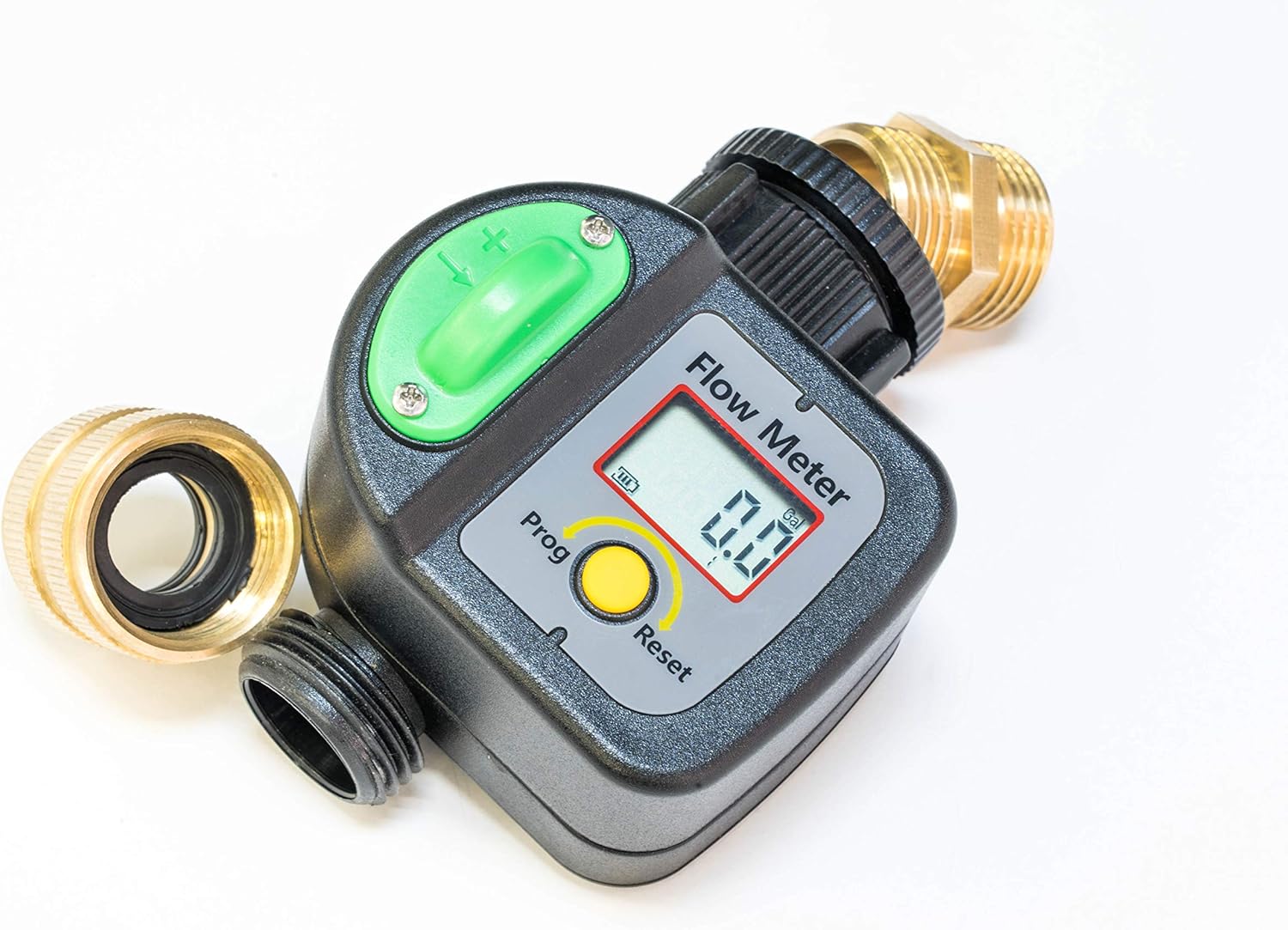 Krageröd – Garden Hose Water Meter | Measure in Gallons or Liters | Use with Garden Water Timer to Measure The Exact Amount of Water Used in Outdoor Irrigation | Simple Intuitive Design |: Home & Kitchen