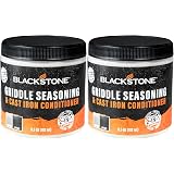 2-Pack Blackstone Griddle Seasoning & Cast Iron Conditioner – 2-in-1 Protector For Perfect Non-Stick Cooking (6.5 Oz Each)