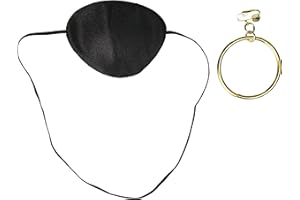 Costume Culture Men's Pirate Patch and Earring