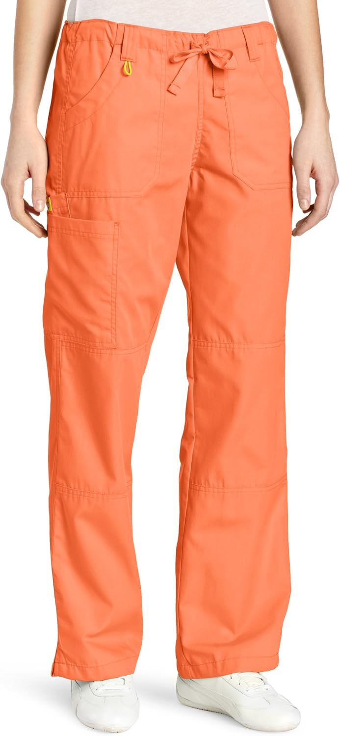 orange utility trousers