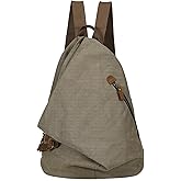 KL928 Canvas Vintage Backpack – Large Casual Daypack Outdoor Travel Rucksack Hiking Backpacks for Men Women