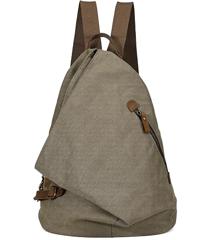Amazon.com | Poeyleja Canvas Sling Bag Convertible Crossbody Bag