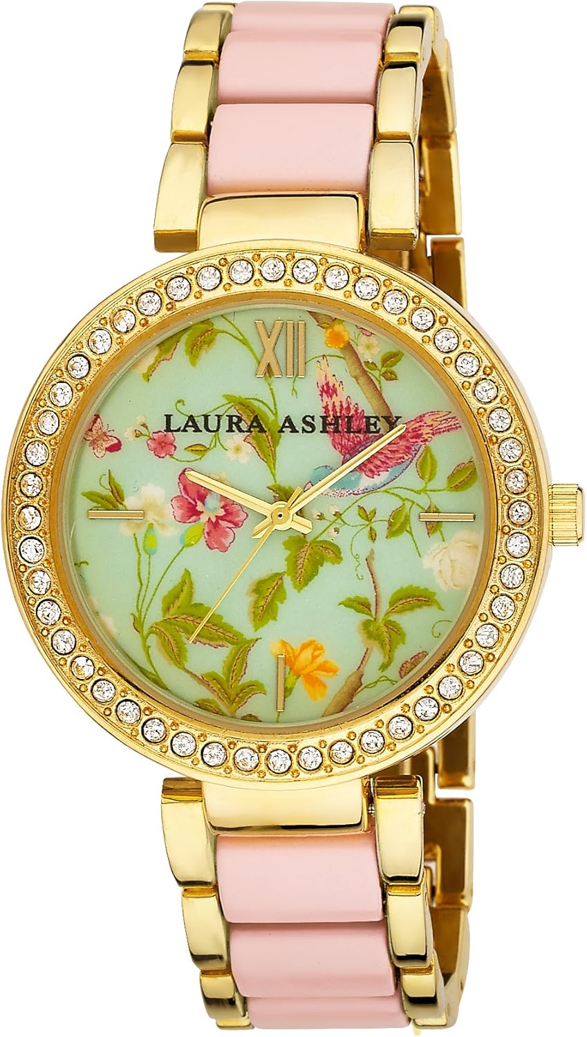 Laura Ashley Womens Analogue Quartz Watch with Alloy Strap LA31007PK