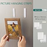 KPSRFG 48 Pairs Heavy Duty Wall Strips for Picture Hanging Damage Free Adhesive view 6