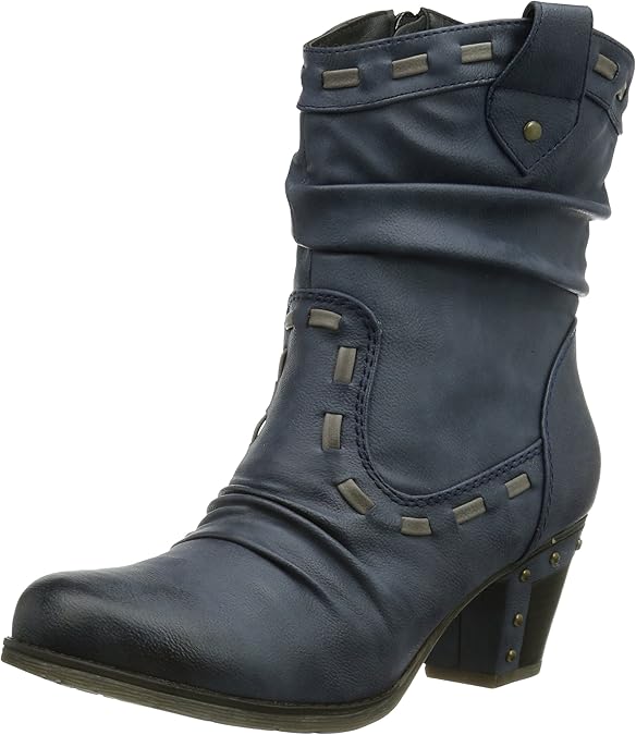 Amazon.com | Rieker Womens Boots Jeans/Grey Size 42 M EU | Mid-Calf