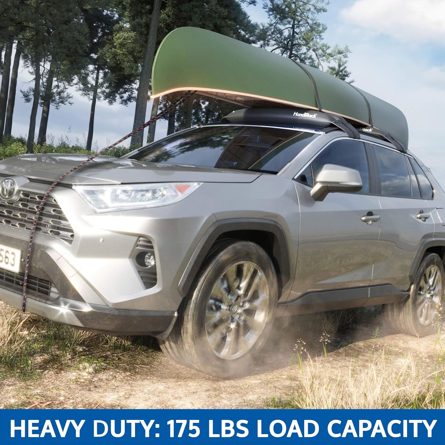 HandiRack Universal Inflatable Roof Rack Bars (Black); Tie-downs Included; Fits Most Cars and SUVs: Sports & Outdoors