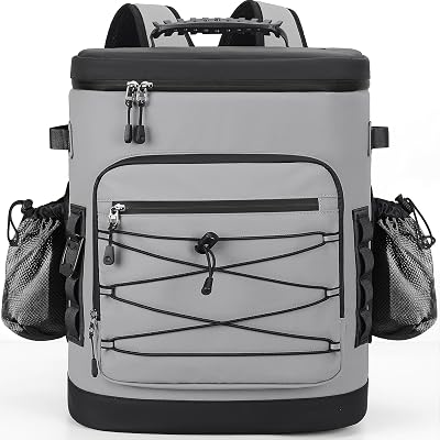 Sac à Dos Isotherme, 30L Grand Sac Glaciere Étanche, Sac a Dos de Pique-Nique Thermique Imperméable pour Homme & Femme